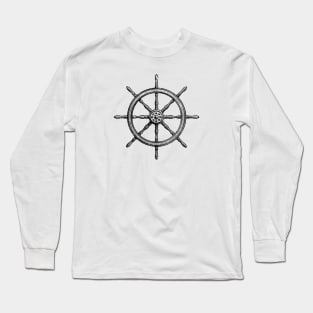 Ship's steering wheel Long Sleeve T-Shirt